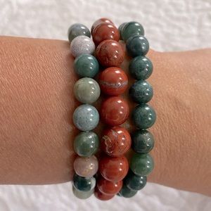Natural Stone Bead Bracelets